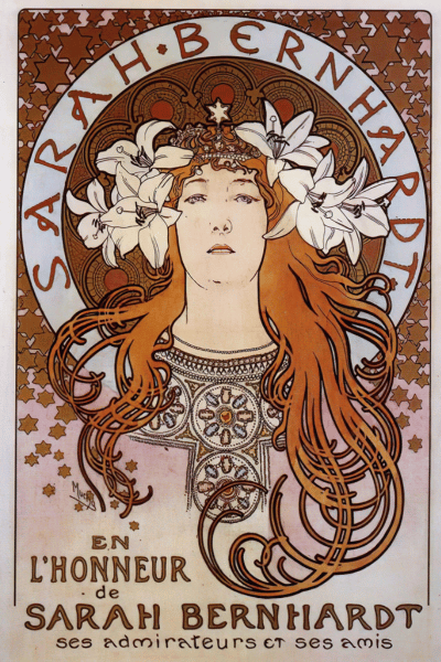 Sarah Bernhardt par Alphonse Mucha