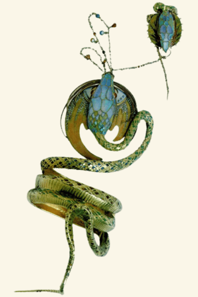 Bracelet Serpent pour Sarah Bernhardt par Alphonse Mucha