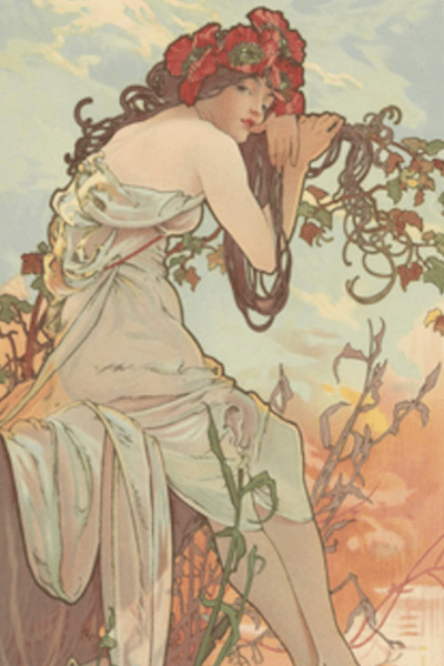 Les saisons Alphonse Mucha - L'été