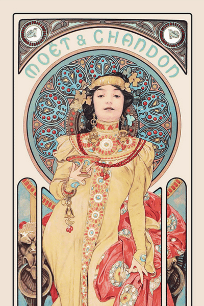 Moët & Chandon par Alphonse Mucha