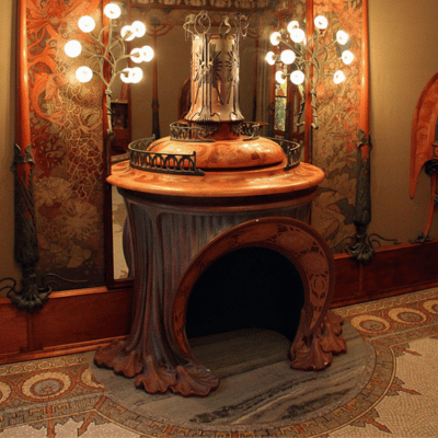 la boutique Fouquet par alphonse Mucha